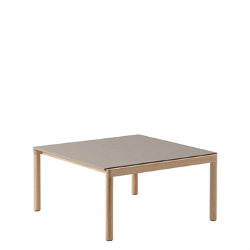 Muuto Par Sofabord Vanlig 80 X 84 - Taupe/Eik